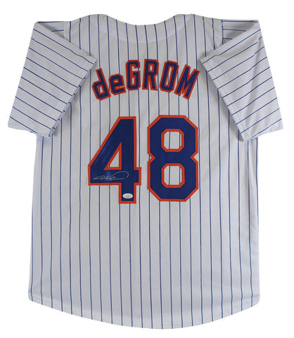 Jacob deGrom Authentic Signed White Pro Style Jersey Autographed JSA