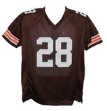 Jeremiah Owusu-Koramoah Autographed Pro Style Brown XL Jersey BAS 33990