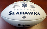 Jermaine Kearse Autographed Seahawks White Logo Football Go Hawks MCS Holo 30282