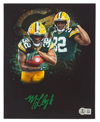 MarShawn Lloyd Autographed (Green) Packers 8" x 10" Photo Collage Beckett