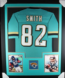 JIMMY SMITH (Jaguars teal TOWER) Signed Autographed Framed Jersey Beckett