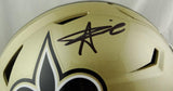 Alvin Kamara Autographed New Orleans Saints F/S SpeedFlex Helmet- JSA W *Black