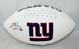 Evan Engram Autographed New York Giants Logo Football- JSA Authenticated