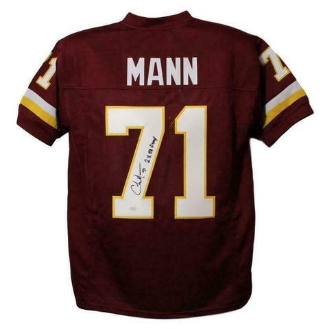 Charles Mann Autographed Washington Redskins XL Red Jersey 2x SB JSA 13849