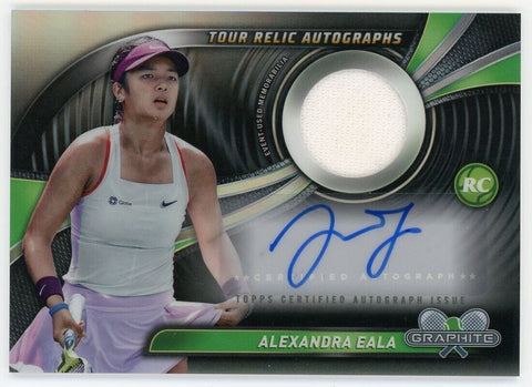 2024 Topps Graphite Tennis Alexandra Eala Auto Tour Relic Refractor #TRA-AEA