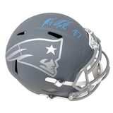 Rob Gronkowski New England Patriots Signed Riddell Slate Replica Helmet JSA