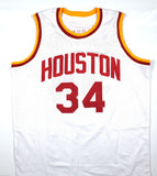 Hakeem Olajuwon Autographed White Pro Style Jersey - Beckett W Hologram *Black