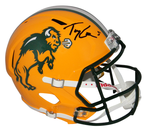 TREY LANCE SIGNED NORTH DAKOTA STATE BISON FULL SIZE SPEED HELMET BECKETT