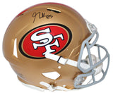 George Kittle Autographed/Signed San Francisco 49ers Pro Helmet Beckett 24052