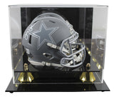 Cowboys Jimmy Johnson Authentic Signed Slate Speed Mini Helmet w/ Case BAS Wit