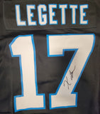 XAVIER LEGETTE SIGNED CAROLINA PANTHERS NIKE SCREENPRINT AUTHENTIC XL JERSEY BAS