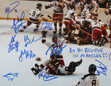 1980 USA Hockey 19 Sigs Craig, Eruzione, Broten Signed 16x20 Photo BAS Witnessed