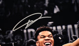 Giannis Antetokounmpo Signed Bucks 16x20 Spotlight Trophy Photo-Beckett W Holo