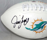 Jim Langer Autographed Miami Dolphins Logo Football W/ HOF- SGC Authenticated