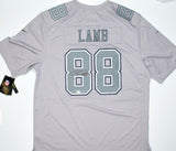 CeeDee Lamb Autographed Dallas Cowboys Nike Gray Atmosphere Jersey - Fanatics