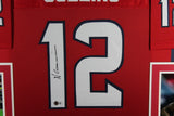 NICO COLLINS (Texans red SKYLINE) Signed Autographed Framed Jersey Beckett