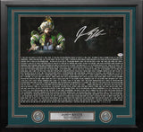 Jason Kelce SB Speech Text Philadelphia Eagles Autographed 16x20 Photo PSA COA