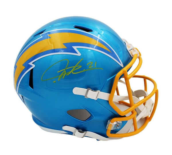 LaDainian Tomlinson Signed Los Angeles Chargers Speed Full Size NFL Flash Helmet