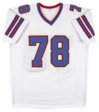 Bruce Smith Authentic Signed White Pro Style Jersey Autographed BAS Witnessed