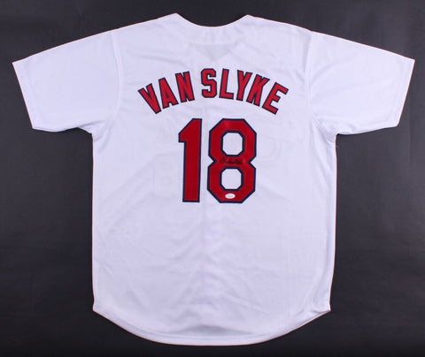 Andy Van Slyke Signed St Louis Cardinals Jersey (JSA COA) 3xAll-Star Outfielder