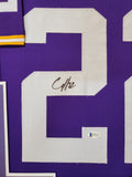 FRAMED LSU TIGERS CLYDE EDWARDS-HELAIRE AUTOGRAPHED SIGNED JERSEY BECKETT COA