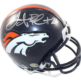 Tatum Bell Autographed Denver Broncos VSR4 Mini Helmet Beckett 44242