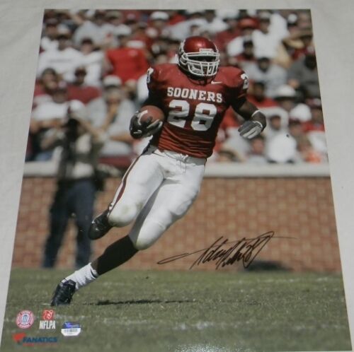 ADRIAN PETERSON AUTOGRAPHED SIGNED OU OKLAHOMA SOONERS 16x20 PHOTO FANATICS