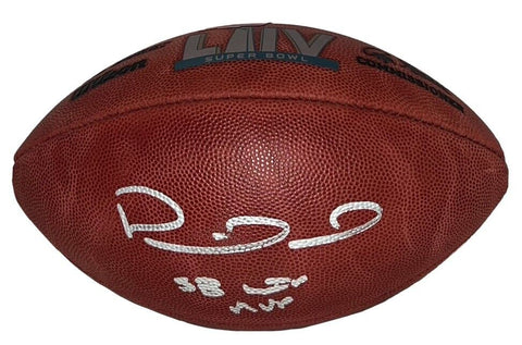 PATRICK MAHOMES SIGNED KANSAS CITY CHIEFS SUPER BOWL LIV FOOTBALL W/ SB LIV MVP