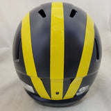 JIM HARBAUGH & JJ MCCARTHY SIGNED MICHIGAN WOLVERINES F/S SPEED REPLICA HELMET