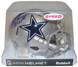 Drew Pearson Autographed Dallas Cowboys Speed Mini Helmet HOF BAS 37335