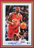 LeBron James Autographed Framed 6x9 Photo Cavs Gem 10 Auto UDA Holo & Beckett