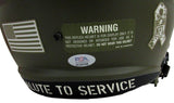 Brian Dawkins Signed Salute to Service Full Size Replica Helmet PSA 191833