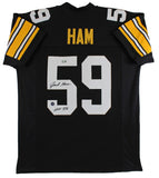 Jack Ham HOF 88 Authentic Signed Black Pro Style Jersey Autographed BAS Witness