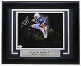 Saquon Barkley Signed Framed 8x10 Penn State Nittany Lions Spotlight Photo JSA