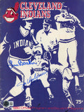 Len Barker & Joe Charboneau Signed Cleveland Indians 1980 Program BAS 46376