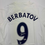 Autographed/Signed Dimitar Berbatov Real Madrid White Soccer Jersey Beckett COA