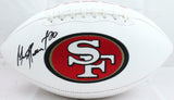 Garrison Hearst Autographed San Francisco 49ers Logo Football-Prova *Black