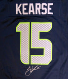 SEAHAWKS JERMAINE KEARSE AUTOGRAPHED BLUE NIKE JERSEY SIZE XL MCS HOLO 106264