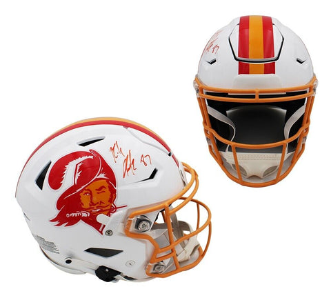 Rob Gronkowski Signed Tampa Bay Buccaneers Speed Flex Auth Creamsicle NFL Helmet