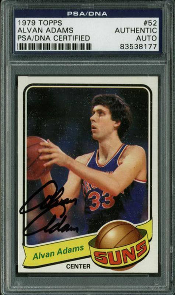 Suns Alvan Adams Authentic Signed Card 1979 Topps #52 PSA/DNA Slabbed #83538177