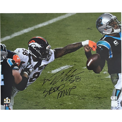 Von Miller Autographed/Signed Denver Broncos 16x20 Photo SB 50 MVP Beckett 48697