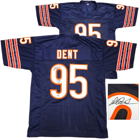 BEARS RICHARD DENT AUTOGRAPHED BLUE JERSEY "MVP XX" BECKETT WITNESS 231048