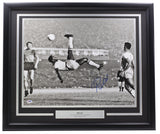 Pele Signed Framed 16x20 Bicycle Kick Photo PSA/DNA Hologram