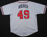 John Rocker Signed Atl. Braves Rockhead Jersey (JSA) Mr Controversial statement