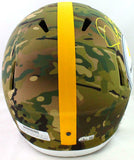 Jerome Bettis Autographed Steelers Camo Speed F/S Helmet- Beckett W *Yellow