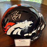 PEYTON MANNING SIGNED AUTOGRAPHED DENVER BRONCOS FS REPLICA HELMET FANATICS