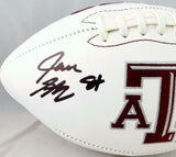 Jace Sternberger Autographed Texas A&M Aggies Logo Football w/ Gig Em-JSA W Auth