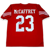 Christian McCaffrey Autographed SIGNED Jersey - Red - Beckett Authentic