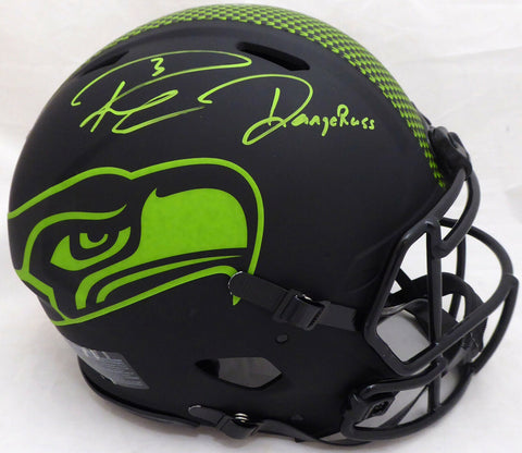 RUSSELL WILSON AUTOGRAPHED SEAHAWKS ECLIPSE AUTH HELMET DANGERUSS BECKETT 182293