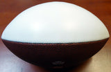 RUSSELL WILSON AUTOGRAPHED WHITE LOGO FOOTBALL SEATTLE SEAHAWKS RW HOLO 105663